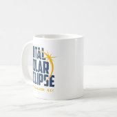Moderne Erinnerung an die Sonnenfinsternis 2026 Kaffeetasse (Vorderseite Links)