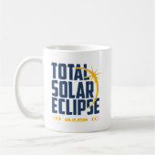 Moderne Erinnerung an die Sonnenfinsternis 2026 Kaffeetasse (Links)