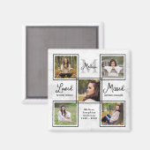 Moderne Erinnerung - Einzigartige FotoCollage Magnet (Vorderseite/Rückseite)