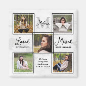 Moderne Erinnerung - Einzigartige FotoCollage Magnet (Vorne)