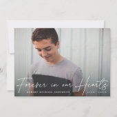 Moderne Erinnerung für immer in unserer Herzkarte Einladung (Vorderseite)