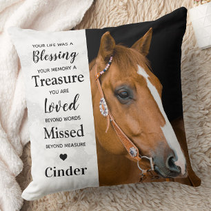 Moderne Erinnerung Personalisiert 2-Foto-Gedenkstä Kissen