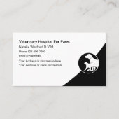 Moderne Erinnerung zur Ernennung von Tierärzten Visitenkarte (Vorderseite)