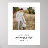 Moderne Erinnerungen Foto Geschenk Poster (Vorne)