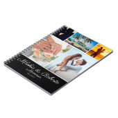 Moderne Erinnerungen Hochzeitsreise Flitterwochen Notizblock (Linke Seite)