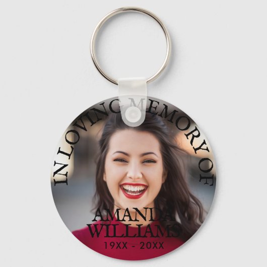 Moderne Erinnerungsbewahrungen im Foto Schlüsselanhänger (Vorderseite)