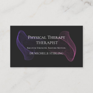 Moderne Erinnerungskarte für Physiotherapie-Termin Visitenkarte
