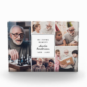 Moderne Erinnerungsstätte In Loving Memory mit 5 F Fotoblock