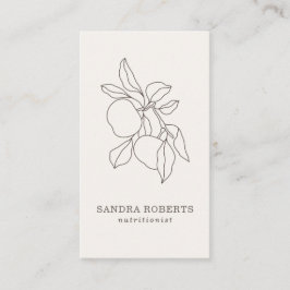 Moderne Ernährungsberatungskarte Visitenkarte