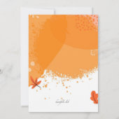 Moderne Erntedank-Abendessen Einladung (Rückseite)