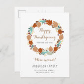 Moderne Erntedank Herbstkrautwanderung Ankündigungspostkarte (Vorne/Hinten)