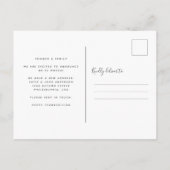 Moderne Erntedank Herbstkrautwanderung Ankündigungspostkarte (Rückseite)