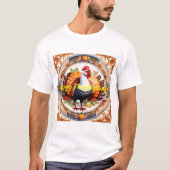 Moderne Erntedank Pumpkin Herbstkollektion T-Shirt (Vorderseite)