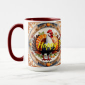Moderne Erntedank Pumpkin Herbstkollektion Tasse (Links)