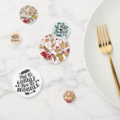 Moderne Erntedank Quotes Herbstlaube Red Berries Konfetti (Gruppe)