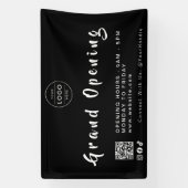 Moderne Eröffnungs-QR-Code Geschäft mit individuel Banner (Vertikal)