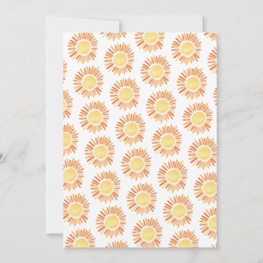 Moderne erste Reise rund um die Sonne 1. Geburtsta Einladung (Rückseite)