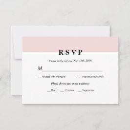 Moderne erste RSVP-Karte für Hochzeiten RSVP Karte