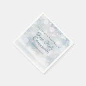 Moderne erste Schneeflocken Erste Heilige Kommune Serviette (Ecke)