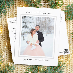 Moderne erste Weihnachten Herr und Frau Foto