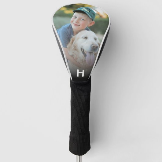 Moderne Erstellen Sie Ihr eigenes Foto Initialen M Golf Headcover (Vorderseite)