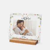 Moderne Erstes Muttertags-Foto-Acrylgabe Acrylschild (Winkel)