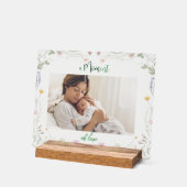 Moderne Erstes Muttertags-Foto-Acrylgabe Acrylschild (Winkel)