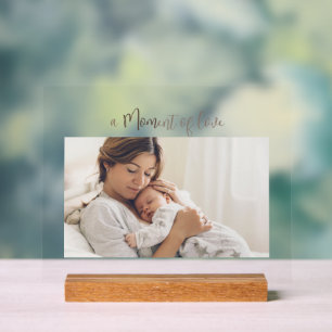 Moderne Erstes Muttertags-Foto-Acrylgabe Acrylschild