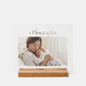 Moderne Erstes Muttertags-Foto-Acrylgabe Acrylschild (Vorderseite)