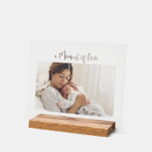 Moderne Erstes Muttertags-Foto-Acrylgabe Acrylschild (Winkel)