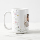 Moderne Erstes Muttertags-Foto-Acrylgabe Kaffeetasse (Links)