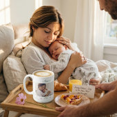 Moderne Erstes Muttertags-Foto-Acrylgabe Kaffeetasse