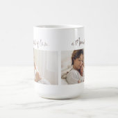 Moderne Erstes Muttertags-Foto-Acrylgabe Kaffeetasse (Mittel)
