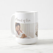 Moderne Erstes Muttertags-Foto-Acrylgabe Kaffeetasse (Vorderseite Links)