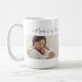 Moderne Erstes Muttertags-Foto-Acrylgabe Kaffeetasse (Links)