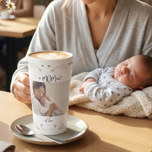 Moderne Erstes Muttertags-Foto-Acrylgabe Milchtasse