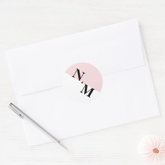 Moderne Erstkleber Runder Aufkleber (Umschlag)