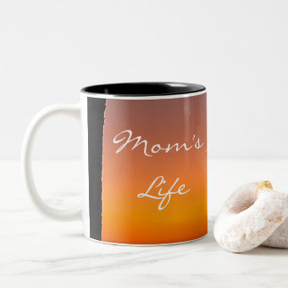 Moderne Erstmüttertags-Tasse - Sonnenuntergang Zweifarbige Tasse