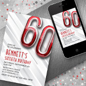 Moderne Erwachsene 60. Geburtstagsfeier Einladung