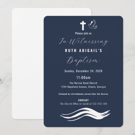 Moderne Erwachsenenbildung Einladung (Vorne/Hinten)