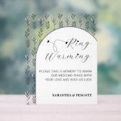 Moderne Erwärmung für vereinfachte Rings Acrylschild (Neutral)