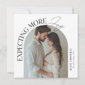 Moderne Erwartungen mehr Freude Foto Weihnachten (Vorderseite)