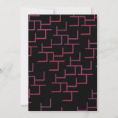 Moderne Escape Room Party Einladung (Rückseite)