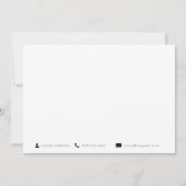 Moderne Essential Icons Business Stationery Mitteilungskarte (Vorderseite)
