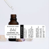 Moderne Essenzielle Öltropfen Flasche wasserdicht Etiketten