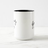 Moderne Etablierte Datum Grammy Kaffee Tasse (Zentrum)
