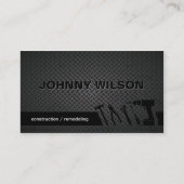 Moderne Etch Black Metal Plate Konstruktion Visitenkarte (Vorderseite)