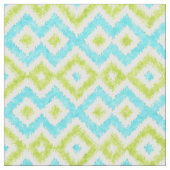 Moderne Ethnic Ikat Mosaik Muster Wasserfarbe Stoff (Nahaufnahme)