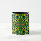 Moderne ethnische geometrische Muster Tasse (Zentrum)