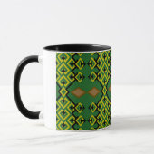 Moderne ethnische geometrische Muster Tasse (Links)